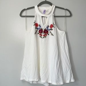 Francesca's high neck floral tank top